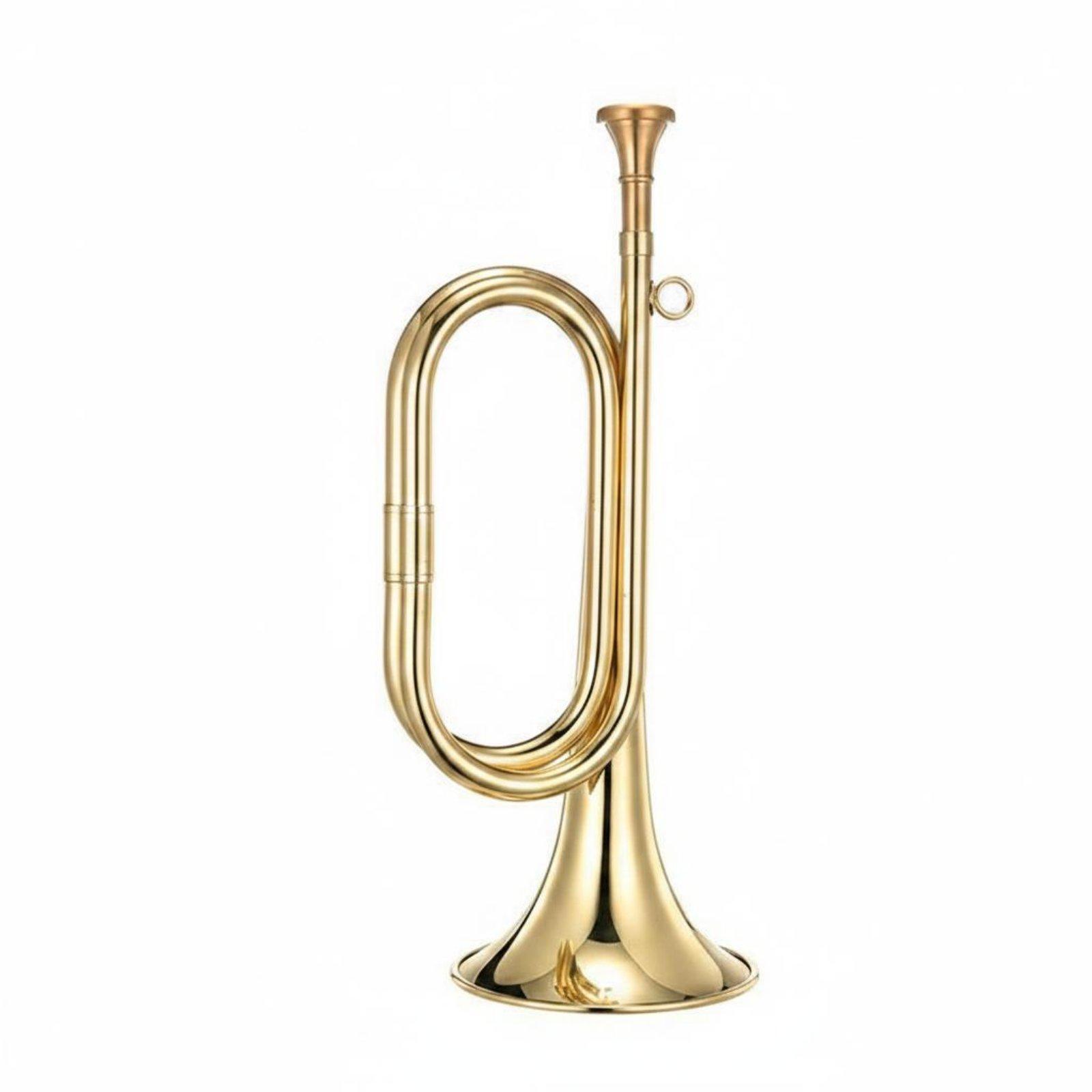 Brass Musical Horn Portable Ca - Musical Instrument Bugle review and price
