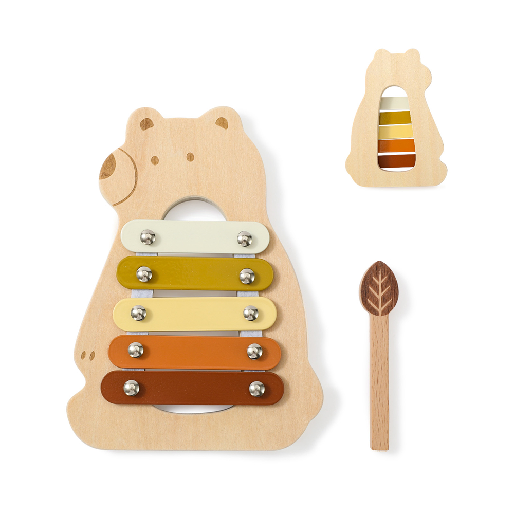 Wooden Bear Xylophone Toys 5 C - Musical Instrument Harmonium review and price