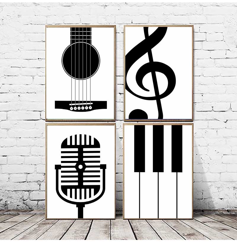 Minimalist Instrument Posters  - Picture Of Musical Instrument review and price