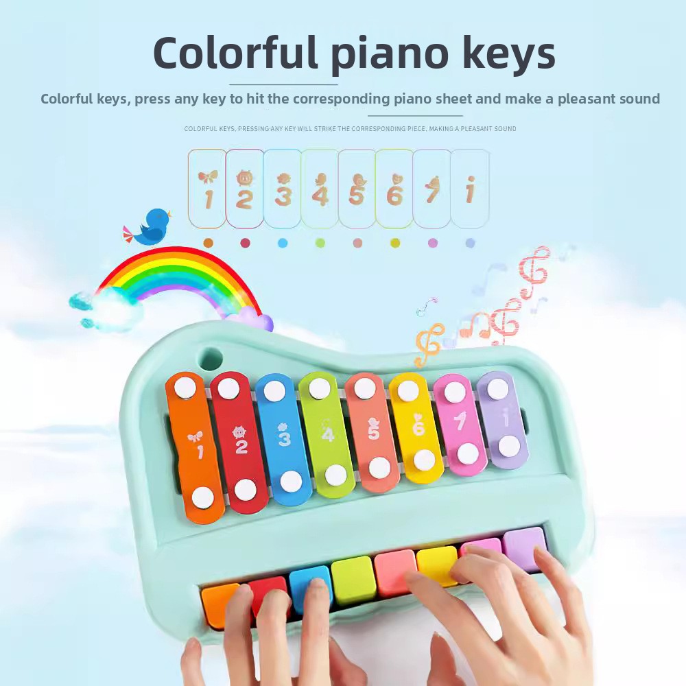 8-Note Xylophone Piano 2-in-1  - Musical Instrument Harmonium review and price